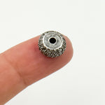 Load image into Gallery viewer, DC833. Diamond Sterling Silver Round Bead