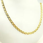 Load image into Gallery viewer, 14K Solid Gold Flat Marina Link Chain