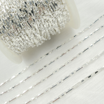 Load image into Gallery viewer, Diamond Cut Bar Link Chains