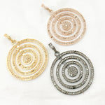 Load image into Gallery viewer, DP269. Diamond Sterling Silver Round Pendant