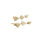 Load image into Gallery viewer, ER416792Y. 14K Solid Gold Diamond Tree Hearts Dangle Earrings