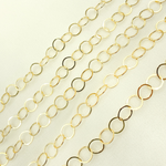 Load image into Gallery viewer, Buy 14K Gold Filled Flat Round Link Chain.