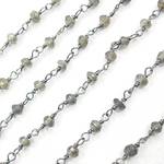 Load image into Gallery viewer, Black Moonstone Wire Chain. BMS4