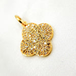 Load image into Gallery viewer, Diamond Sterling Silver Flower Charm
