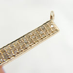 Load image into Gallery viewer, DC221. Diamond Sterling Silver Rectangle Pendant
