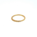 Load image into Gallery viewer, 14k Solid Gold Diamond Bead Ring.