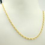 Load image into Gallery viewer, 14K Solid Yellow Gold Diamond Cut Marina Style Link Chain