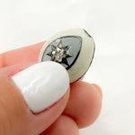 Load image into Gallery viewer, Sterling Silver Marquise Star Enamel Bead