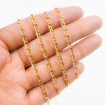 Load image into Gallery viewer, V314GF. 14K Gold Filled Diamond Cut Flat Marina Link Chain