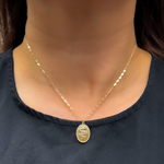 Load image into Gallery viewer, Shop 14k Solid Gold Diamond and Ruby Oval Snake Necklace