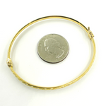 Load image into Gallery viewer, Bangle13. 14K Solid Gold Matte Textured Bangle