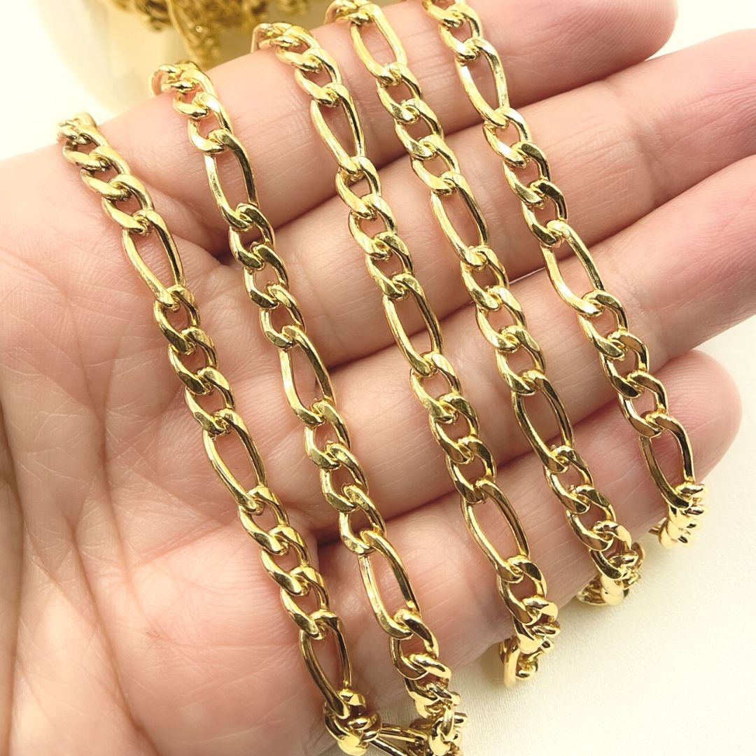 5031CHRGF. 14k Gold Filled Figaro Chain