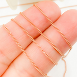 Load image into Gallery viewer, 71RGF. Rose Gold Filled Curb Link Chain