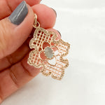 Load image into Gallery viewer, DP330. Diamond Sterling Silver Fancy Shape Pendant with Gemstone