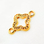 Load image into Gallery viewer, DC905. Diamond Sterling Silver Flower Connector