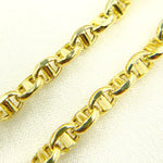 Load image into Gallery viewer, 14K53Bracelet 14K Solid Yellow Gold Diamond Cut Marina Style Link Bracelet