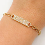 Load image into Gallery viewer, BFI61121. 14k Solid Yellow Gold Diamond Fancy Bracelet