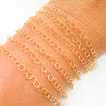 Load image into Gallery viewer, 678TWGF. 14K Gold Filled Twisted Round Link Chain