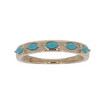 Load image into Gallery viewer, CR97432TQ4X2. 14k Solid Gold Turquoise Fancy Ring