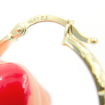 Load image into Gallery viewer, GER59. 14K Gold Diamond Cut Hoop Earrings