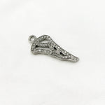 Load image into Gallery viewer, DC401. Diamond Sterling Silver Black Rhodium Wing Pendant