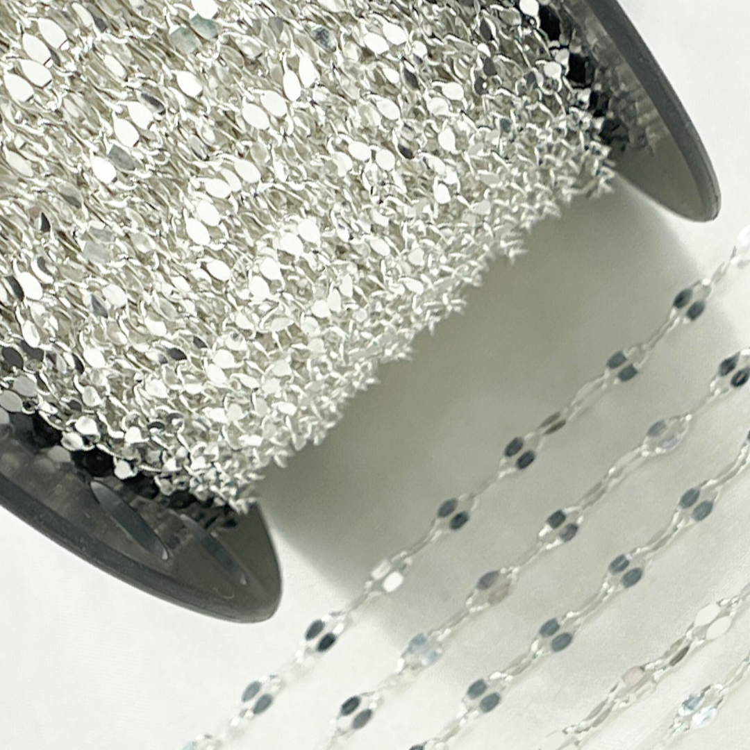 Z95SS. Sterling Silver Flat Marina Link Chain