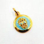 Load image into Gallery viewer, Silver Round Skull Enamel Charm