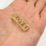 Load image into Gallery viewer, DC592. Diamond & Sterling Silver Rectangle Love Connector