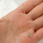 Load image into Gallery viewer, PHE38753. 14K Solid Gold Heart Shape Diamond Necklace