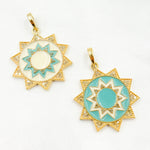 Load image into Gallery viewer, Diamond Sterling Silver Star Enamel Pendant