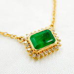 Load image into Gallery viewer, CN96104EM. 14K Solid Gold Diamond and Gemstone Necklace