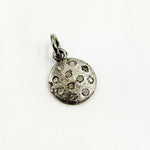 Load image into Gallery viewer, DC014. Diamond Sterling Silver Round Charm