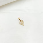 Load image into Gallery viewer, 14K Solid Gold Diamond Heart Shape Charm. PN417338