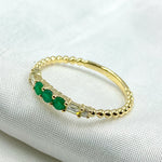 Load image into Gallery viewer, 14K Solid Gold Diamond and Gemstone Ring