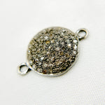 Load image into Gallery viewer, DC384. Diamond Sterling Silver Round Connector
