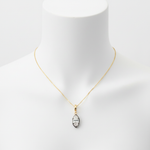 Load image into Gallery viewer, CML00353. 14K Solid Gold Marquise-Shaped Diamond Charm