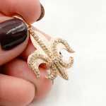 Load image into Gallery viewer, DP256. Diamond Sterling Silver Fleur De Lis Shape Pendant
