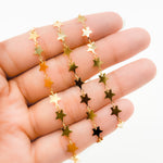 Load image into Gallery viewer, V312GF. 14K Gold-Filled Fancy Star-Link Chain