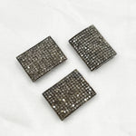 Load image into Gallery viewer, DC951. Diamond Sterling Silver Curved Rectangle Connector