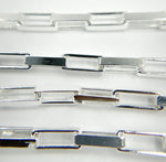 Load image into Gallery viewer, X31SS. Sterling Silver Flat Box Link Chain