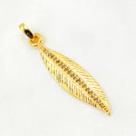 Load image into Gallery viewer, DC462. Diamond Sterling Silver Leaf Pendant