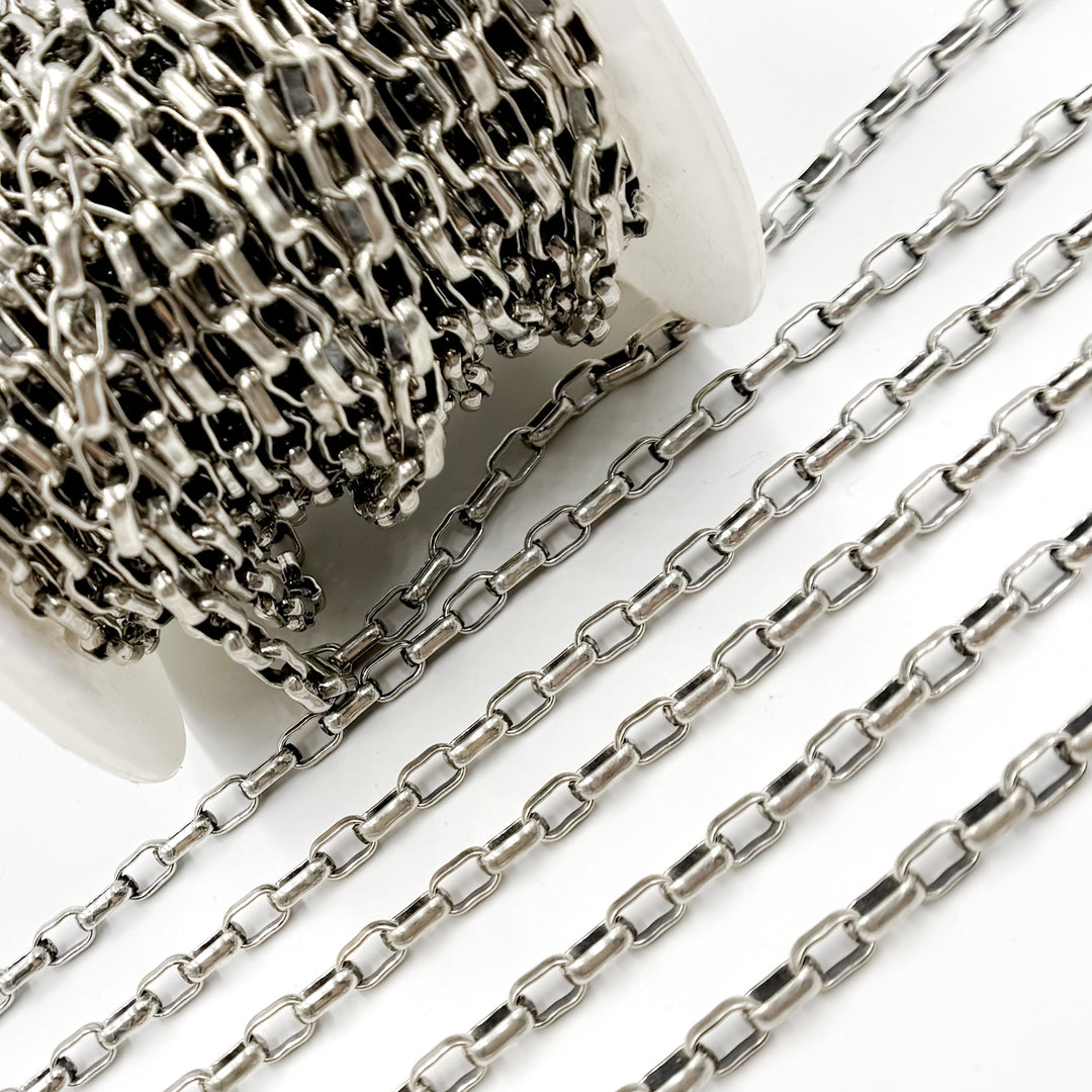 Sterling Silver Smooth Oval Chain
