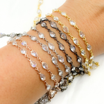 Load image into Gallery viewer, Shop Now Cubic Zirconia Pear Shape Connected Chain