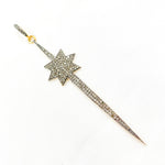 Load image into Gallery viewer, DP225. Diamond Silver Spike with Star Pendant