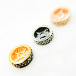 Load image into Gallery viewer, DC807. Diamond & Sterling Silver Spacer Bead