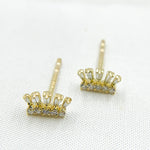 Load image into Gallery viewer, EFD54271. 14k Solid Gold Diamond Stud Earrings
