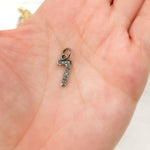 Load image into Gallery viewer, DC464. Diamond Sterling Silver Number "7" Charm