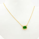 Load image into Gallery viewer, CN96104EM. 14K Solid Gold Diamond and Gemstone Necklace