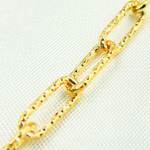 Load image into Gallery viewer, Gold Plated Sterling Silver Diamond Cut Paperclip Chains
