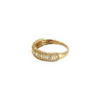Load image into Gallery viewer, 14k Solid Gold Baguette Diamond Ring.